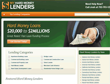Tablet Screenshot of myhardmoneylenders.com